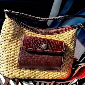 BRIGHTON WOVEN STRAW PURSE HANDBAG